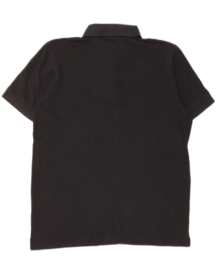Hugo Boss Mens Polo Shirt Large Black Cotton