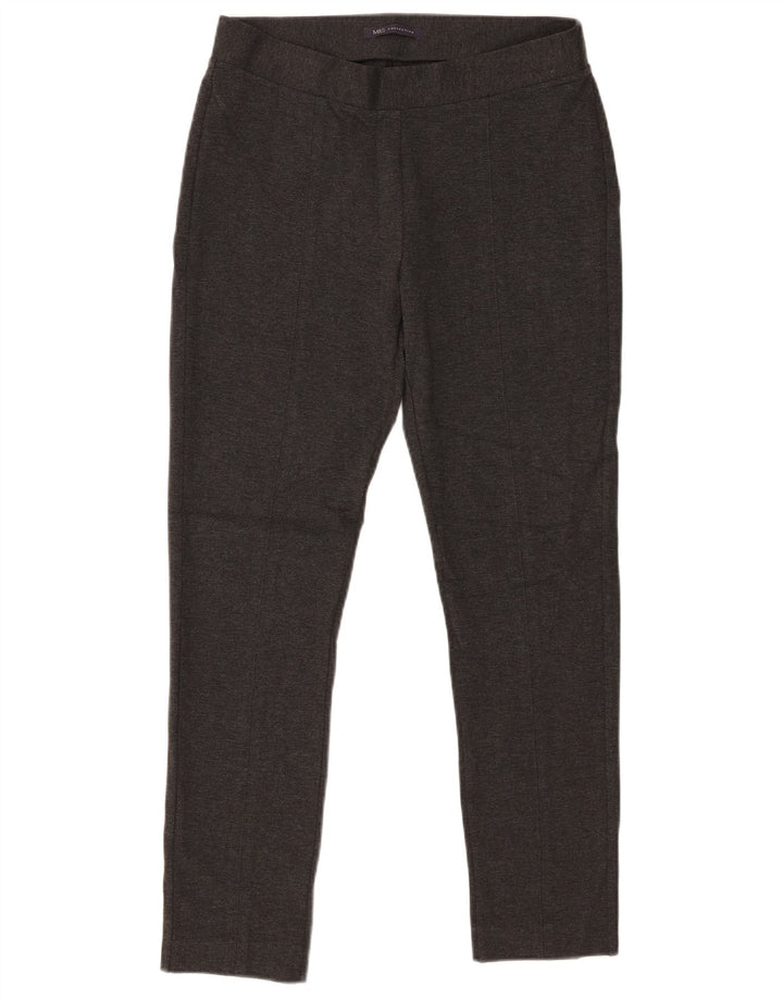Marks & Spencer Womens Crop Leggings UK 12 Medium  Grey Viscose