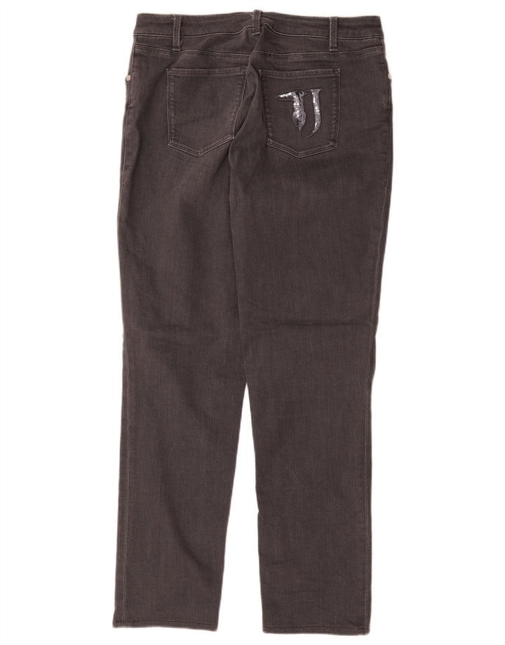 Jeans Dritti Donna Trussardi W36 L29 Cotone Grigio
