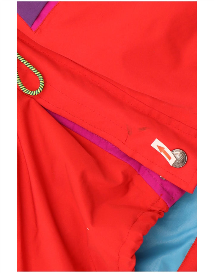 Cassin Mens Hooded Ski Jacket IT 50 Large Red Colourblock Polyester