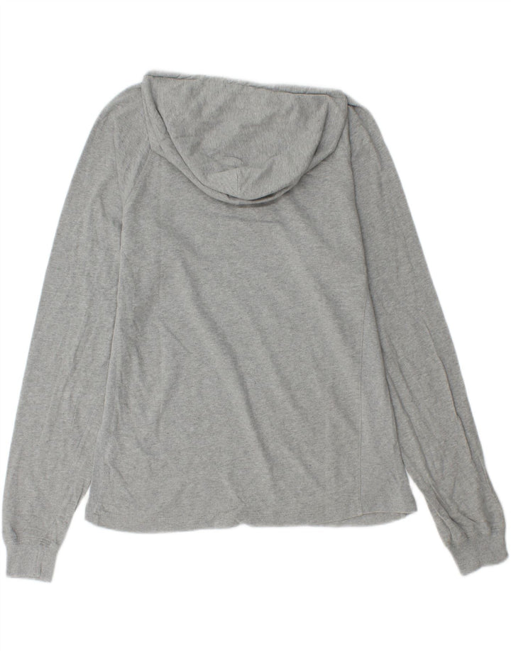 Champion Mens Hoodie Jumper Medium Grey Cotton