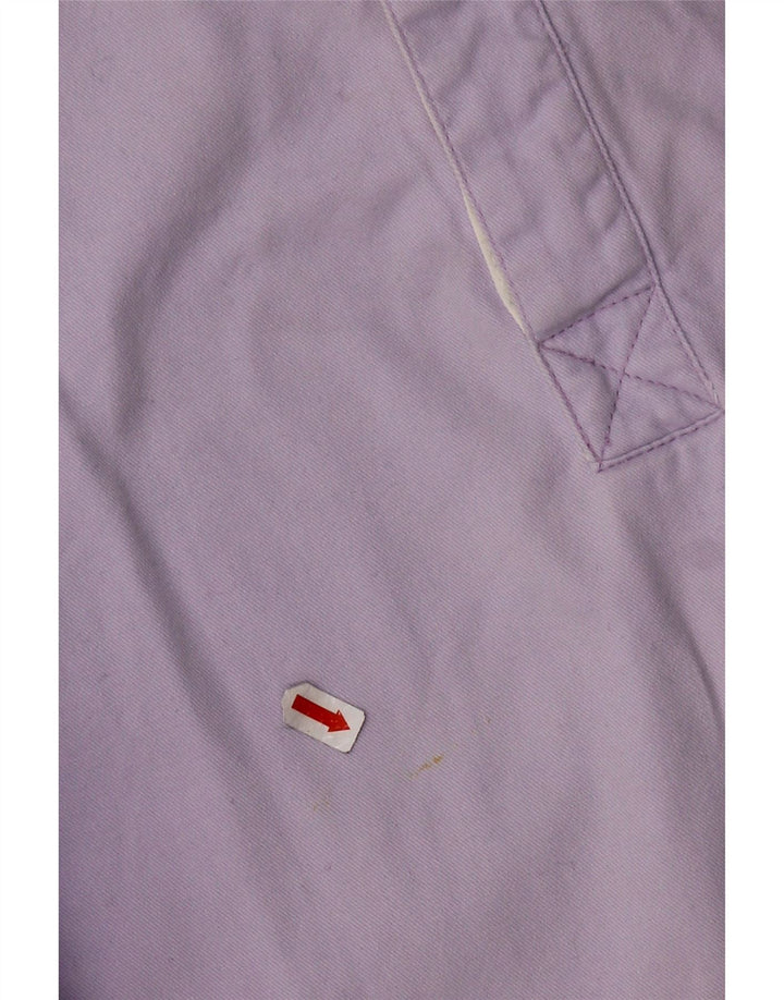 CREW CLOTHING Ανδρικό πουλόβερ Πουκάμισο Μικρό Μωβ Βαμβακερό