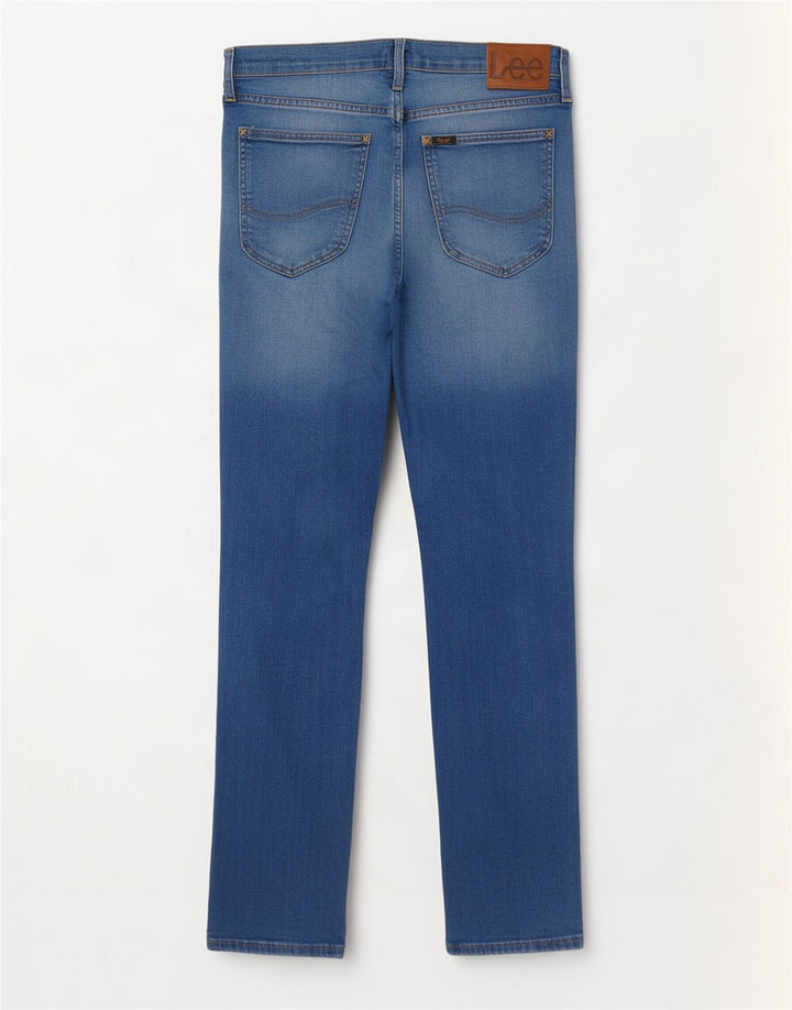 Lee Męskie Luke Slim Jeans W32 L32 Niebieskie bawełniane