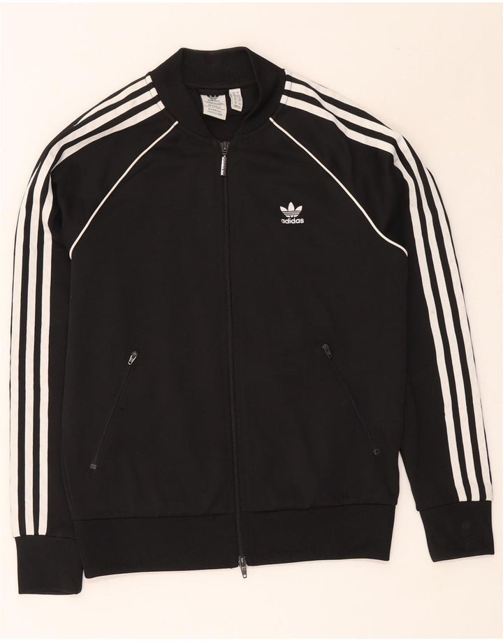 Jachetă de top pentru trening Adidas Prime Blue pentru femei UK 12 Medium Black