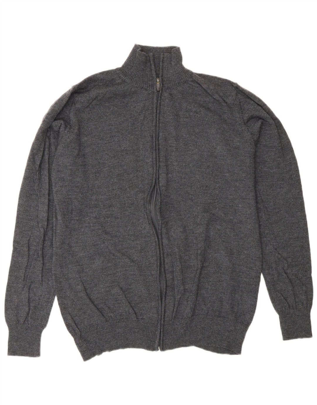 Zara Homme Cardigan Pull XL Gris Laine