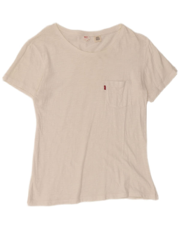T-shirt da donna Levi's Top UK 14 Medium White Flecked
