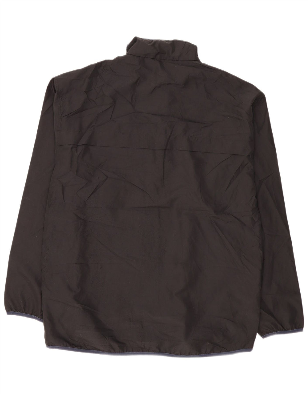 Marks & Spencer Mens Pullover Rain Jacket UK 40 Large Black Polyester