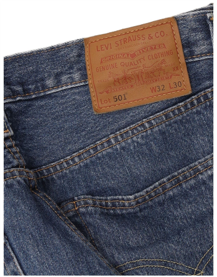 Blugi drepti pentru bărbați Levi's 501 W32 L30 albastru