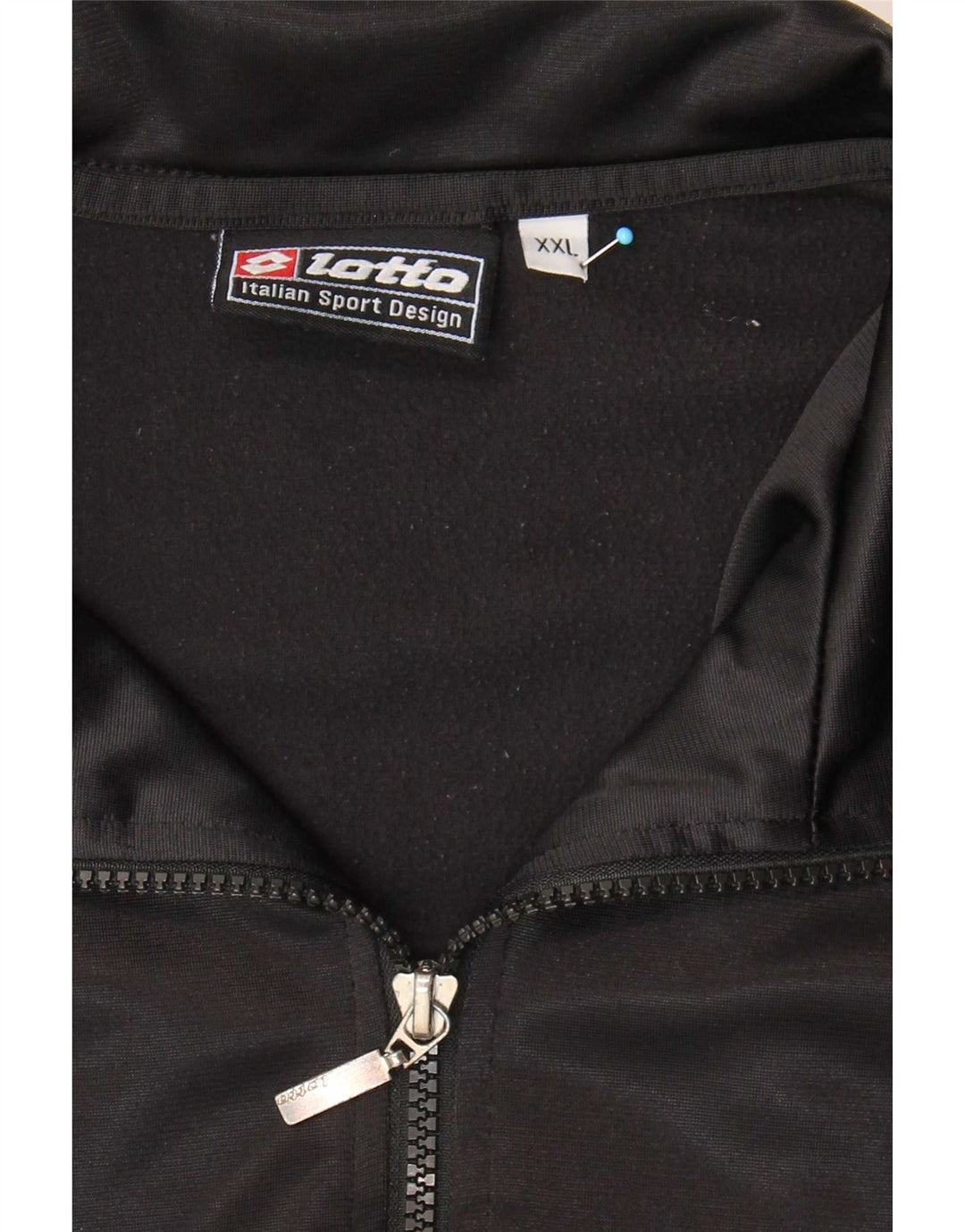 Lotto Mens Graphic Tracksuit Top Jacket 2XL Black
