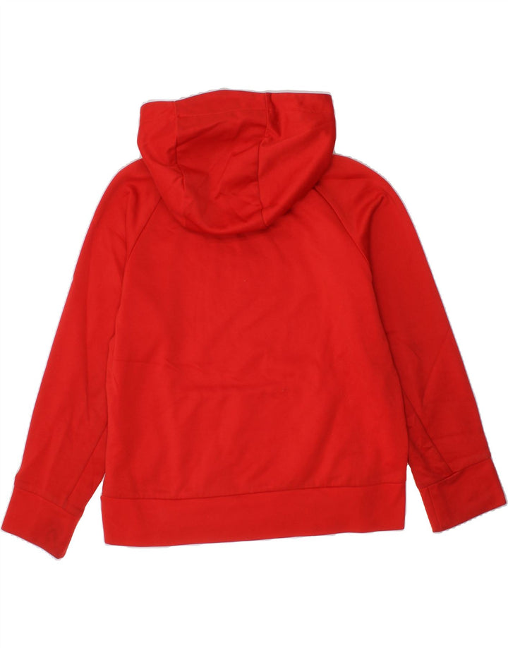 NIKE Boys Dri Fit Graphic Hoodie Jumper 8-9 Years Small  Red Polyester Vintage Nike and Second-Hand Nike from Messina Hembry 