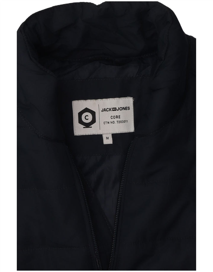 Jack & Jones Mens Padded Gilet UK 38 Medium Navy Blue