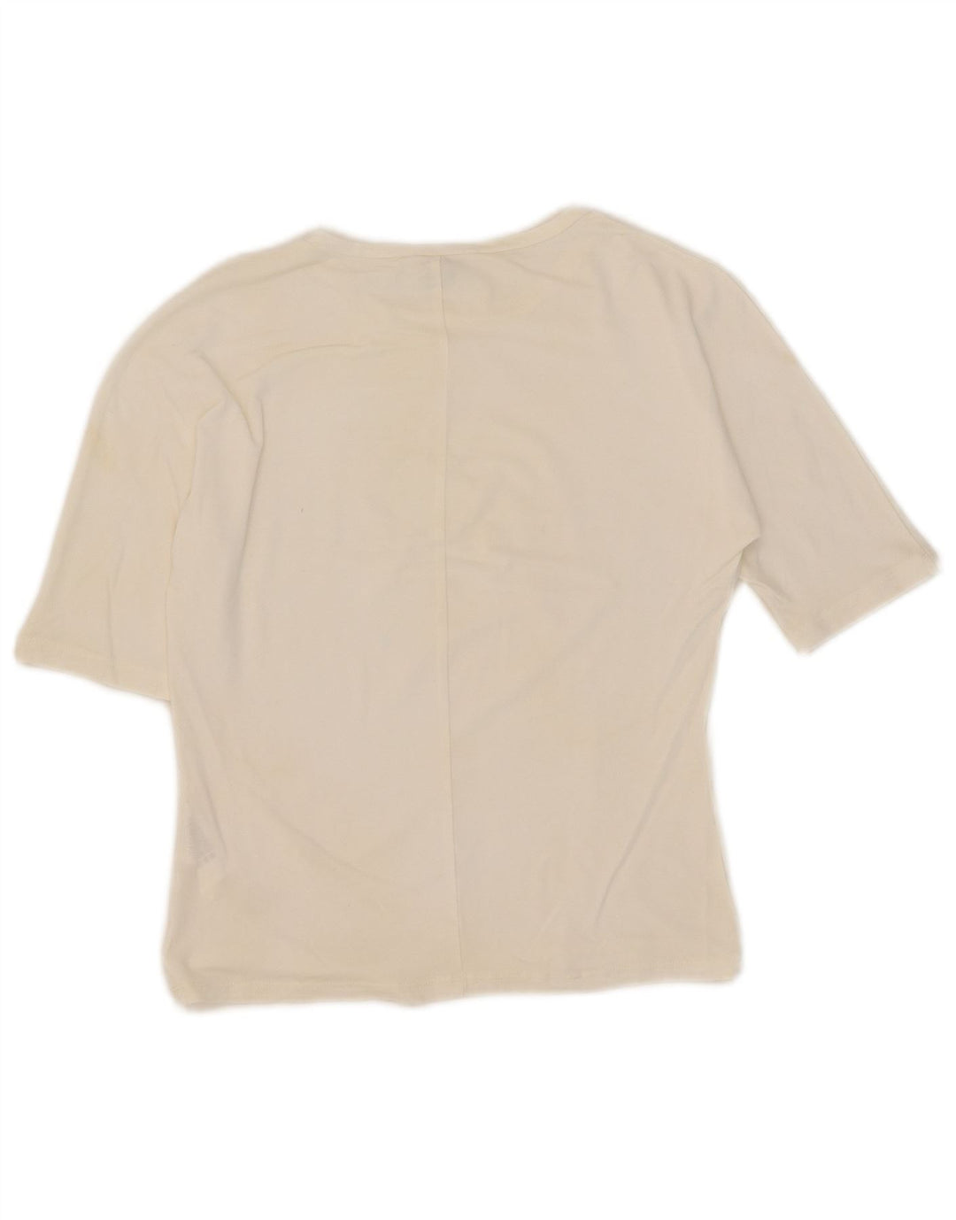 Max Mara Damen T-Shirt Top UK 10 Small Weiße Viskose