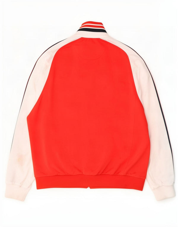 Champion Ανδρική αθλητική φόρμα Top Jacket Large Red Colorblock Polyester