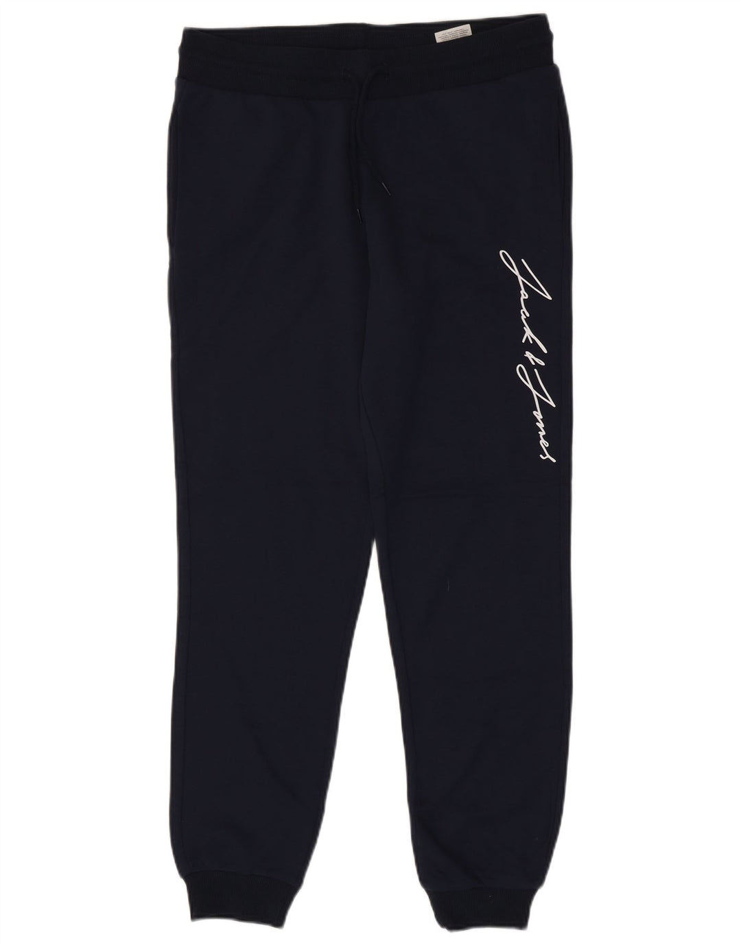Jack & Jones Mens Graphic Tracksuit Trousers Joggers Medium Navy Blue