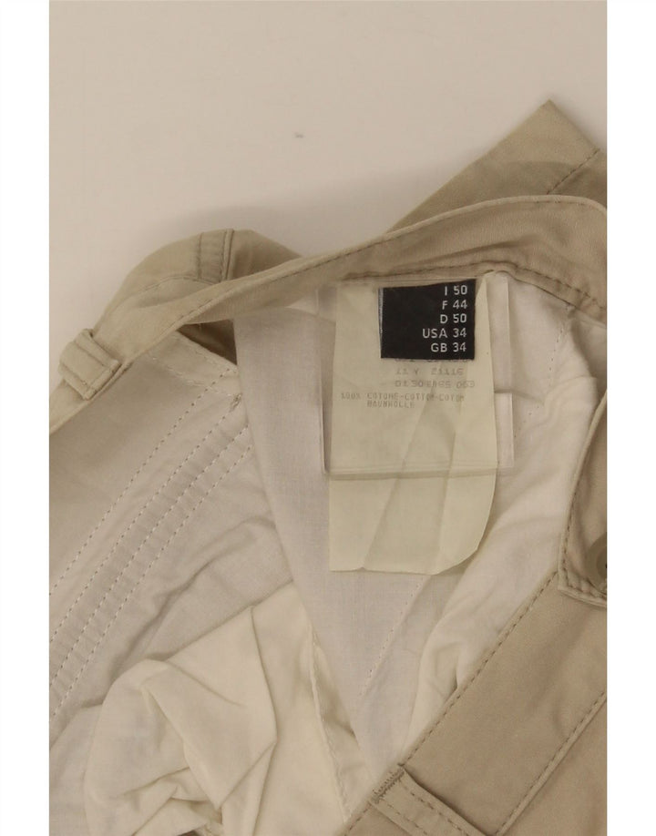 BELFE & BELFE Mens Cargo Shorts W34 Large Beige Cotton