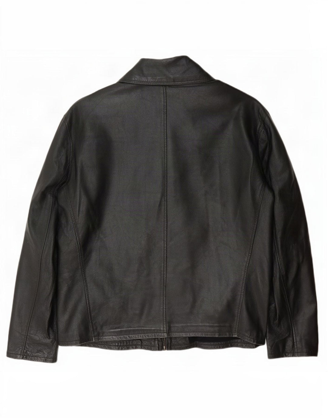 Chaqueta de cuero para mujer Gaudí UK 46 Grande Negro