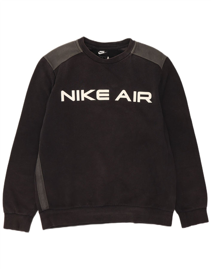 Nike Sweat-shirt graphique en coton noir moyen pour homme