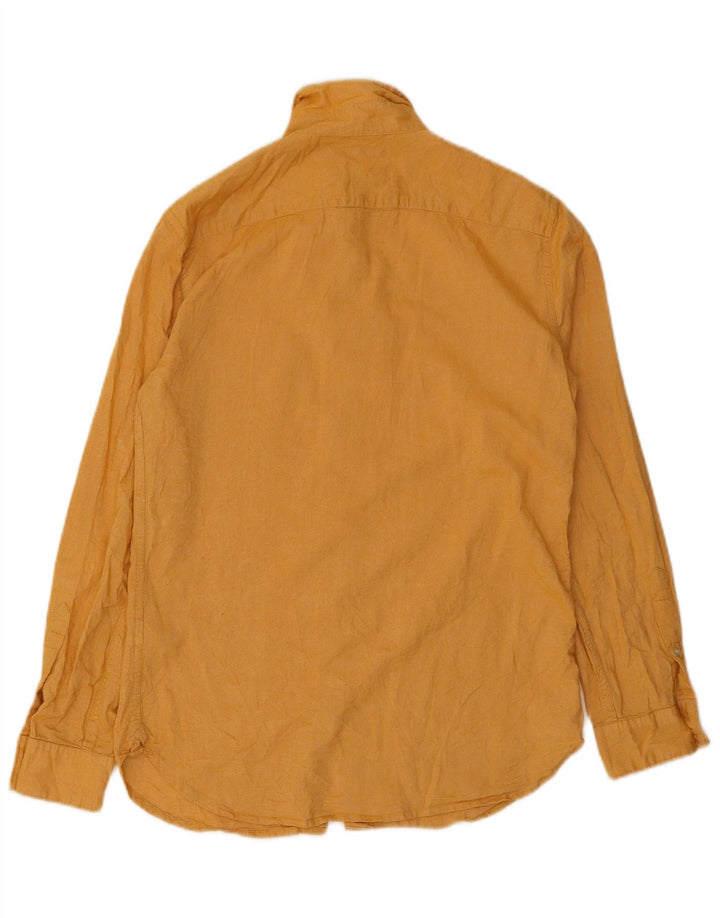 French Connection Mens Shirt XS Yellow Cotton