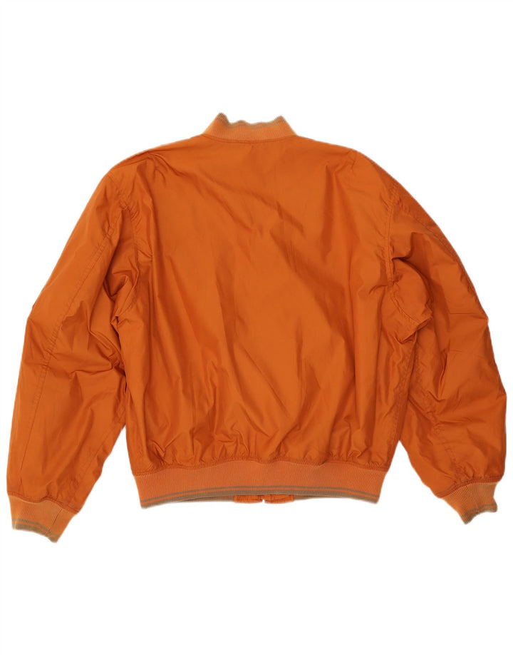 Killer Loop Mens Bomber Jacket UK 40 Large Orange Polyamide