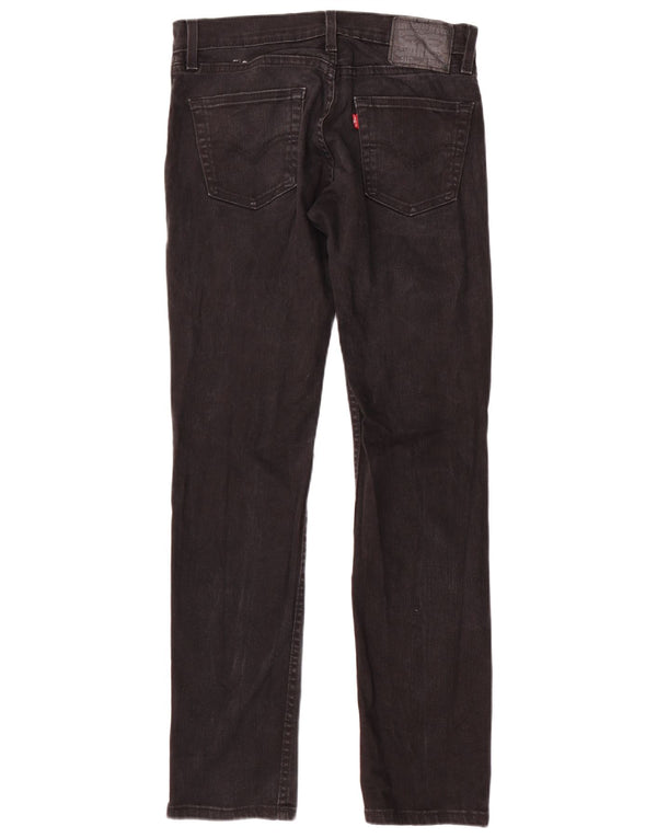 Levi's Herren 511 Slim Jeans W29 L32 schwarze Baumwolle