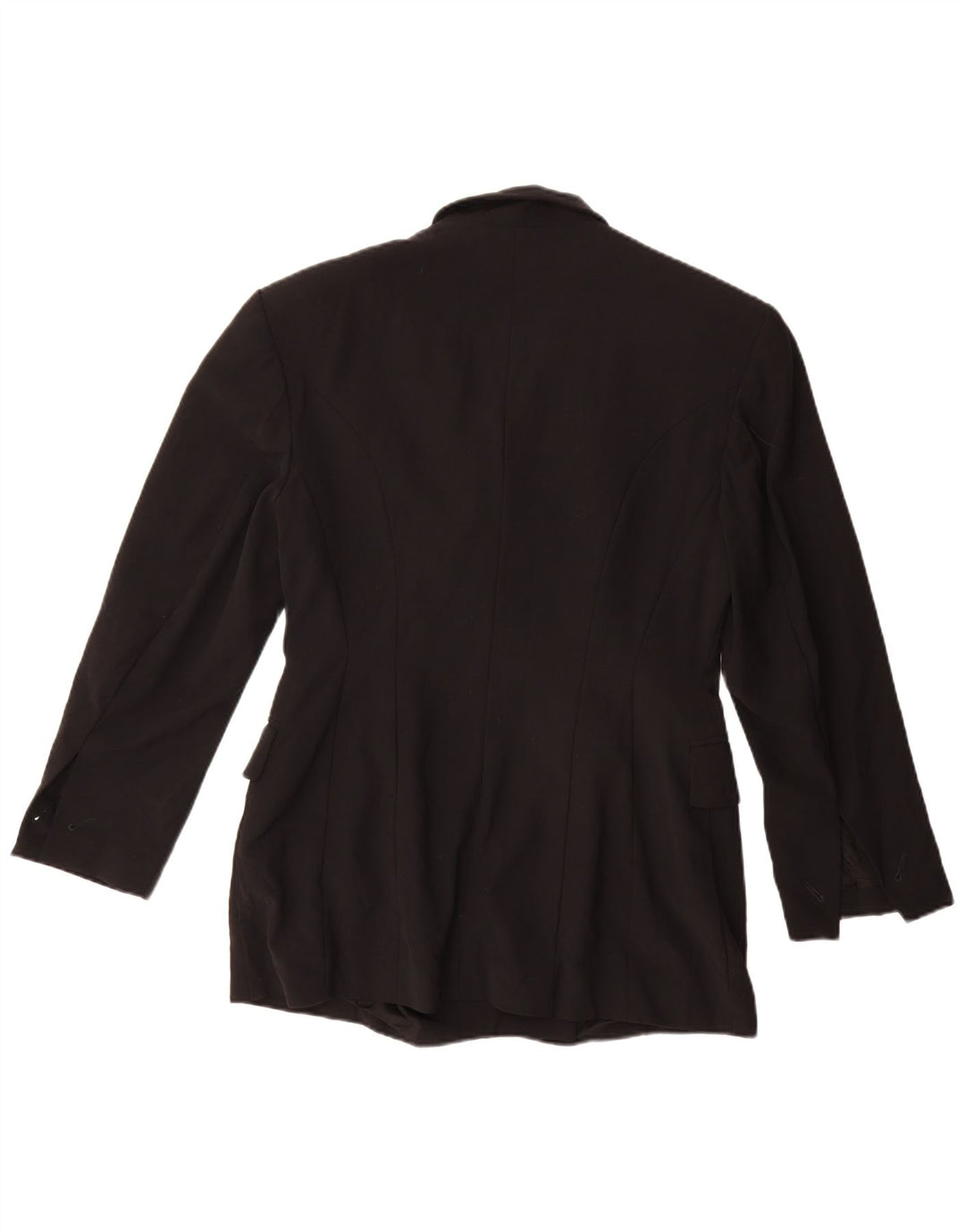 Joop Womens Double Breasted Blazer Jacket IT 42 Medium Black Virgin Wool