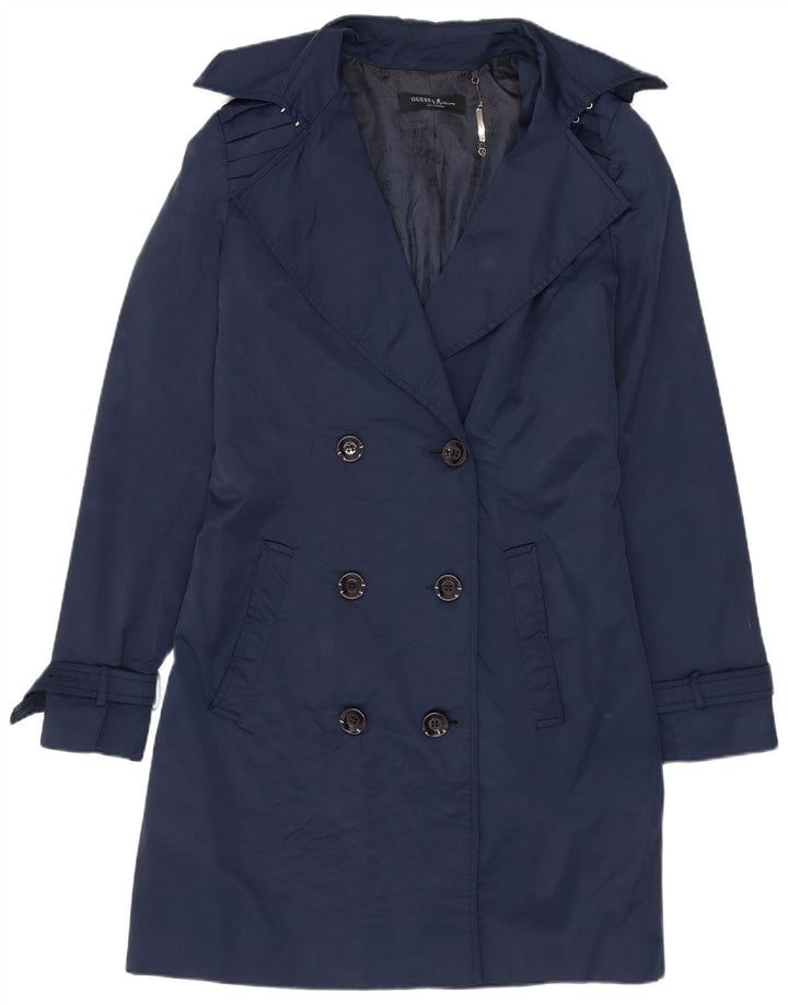 Trench Donna Guess By Marciano IT 42 Medio Blu Navy Cotone