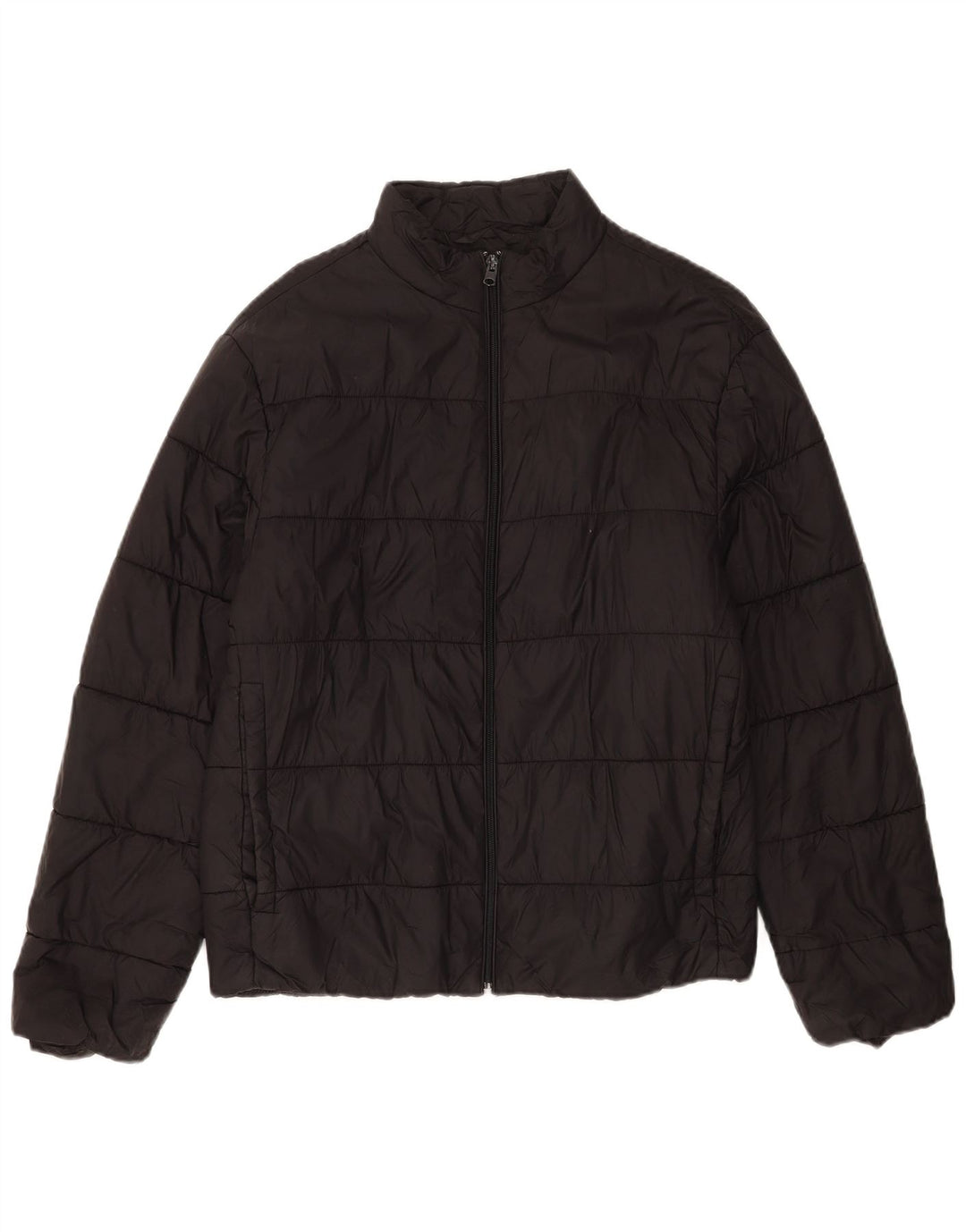 Giacca imbottita da uomo Zara UK 40 grande nylon nero