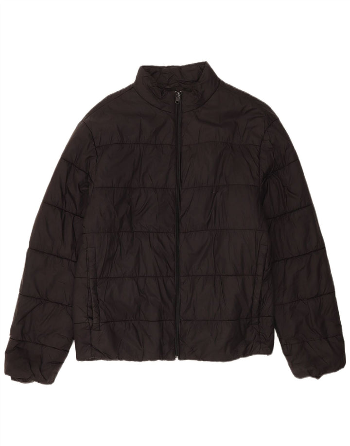 Giacca imbottita da uomo Zara UK 40 grande nylon nero