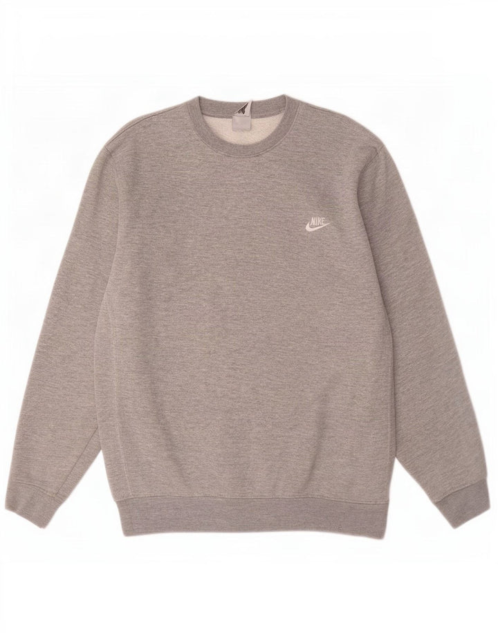 Męski sweter dresowy Nike, duży, szary, nakrapiany poliester