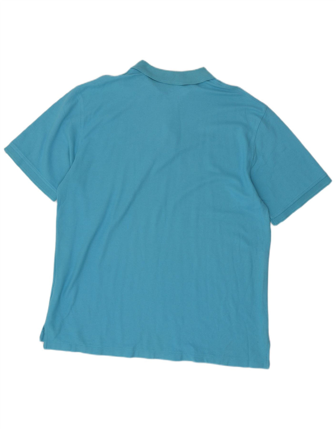 L.L.BEAN Mens Polo Shirt XL Blue Cotton