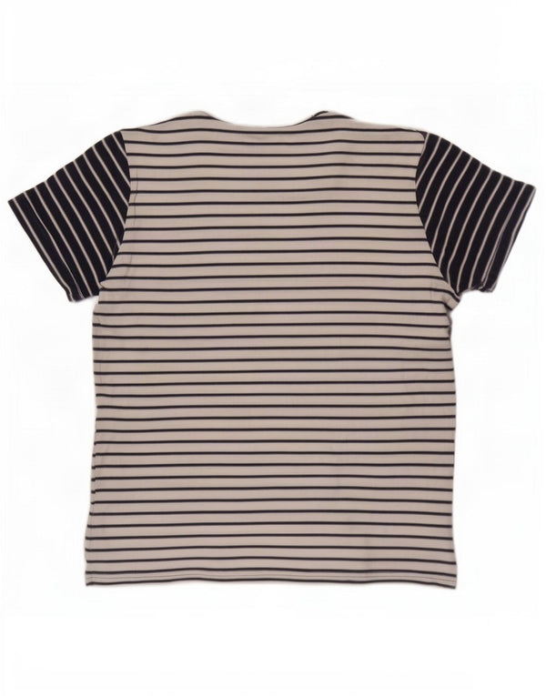 Joules T-Shirt Homme Haut Large Blanc Rayé