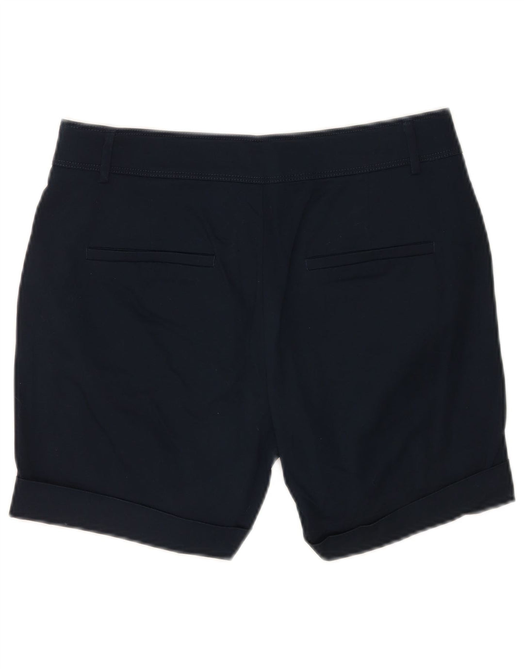 Massimo Dutti Womens Chino Shorts EU 38 Small W28 Navy Blue Cotton