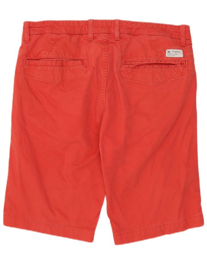 ADIDAS Mens Chino Shorts W36 Large Red Cotton