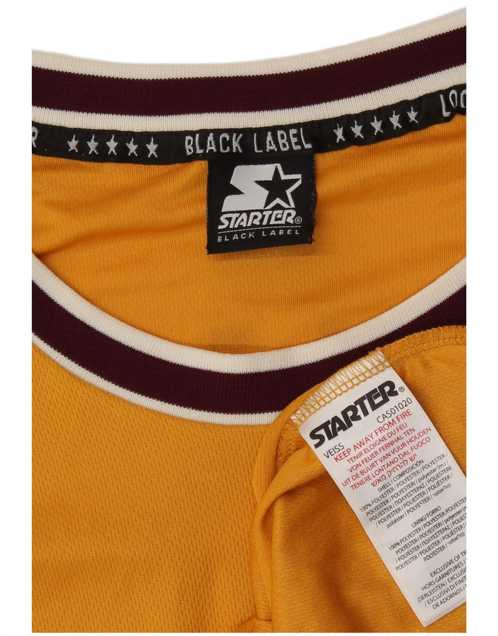 Starter Mens Graphic Vest Top Medium Yellow Colourblock Polyester