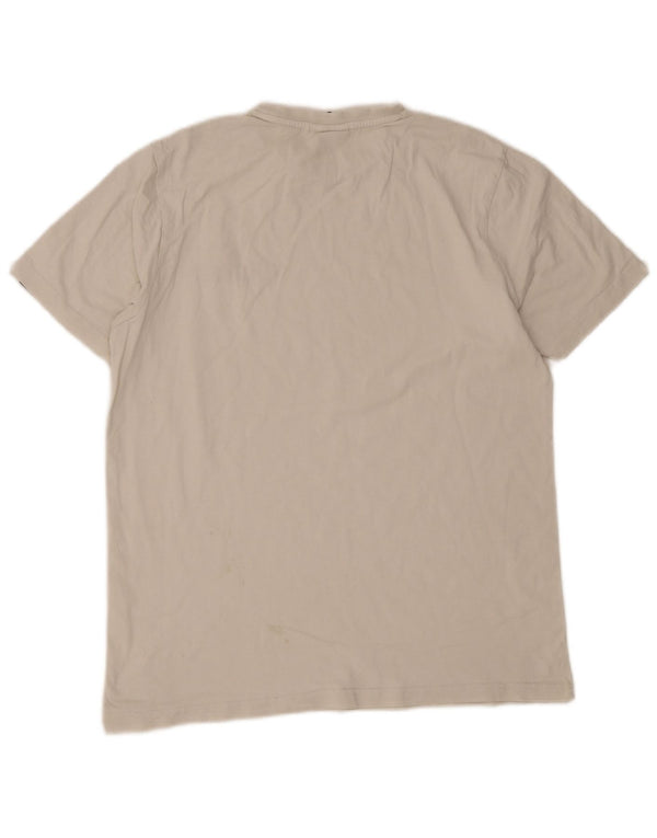 Ellesse - Camiseta gráfica para hombre, talla grande, color blanco