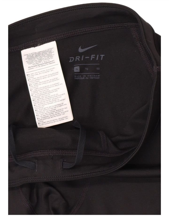 Nike Herren Dri Fit Capri Leggings XL Schwarz Polyester