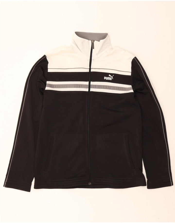 Puma Mens Tracksuit Top Jacket Large Black Colourblock