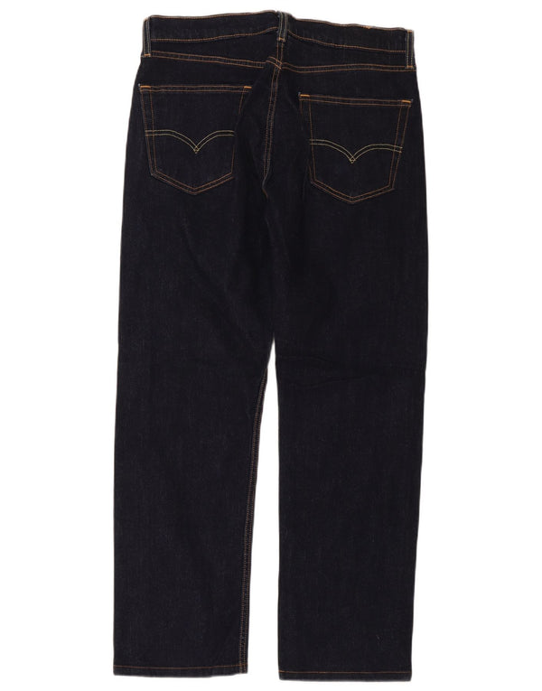 Мужские прямые джинсы Levi's W32 L32 темно-синие, хлопок