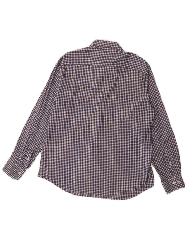 Camisa Carrera Hombre XL Azul Vichy
