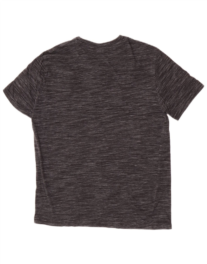 Champion Mens Graphic T-Shirt Top Small Grey Pinstripe