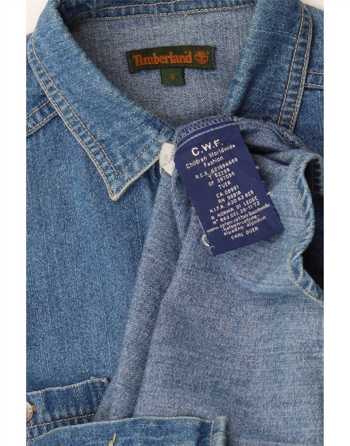 Timberland Boys denimskjorte 7-8 år blå bomuld