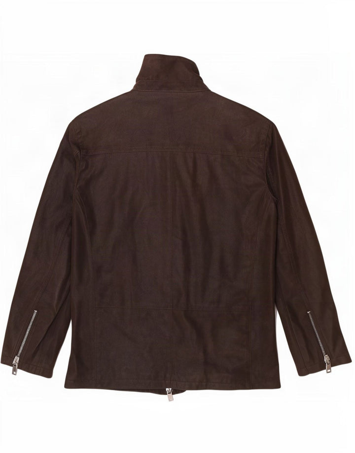 Giacca Uomo in Ecopelle Rino & Pelle IT 52 XL Poliestere Marrone