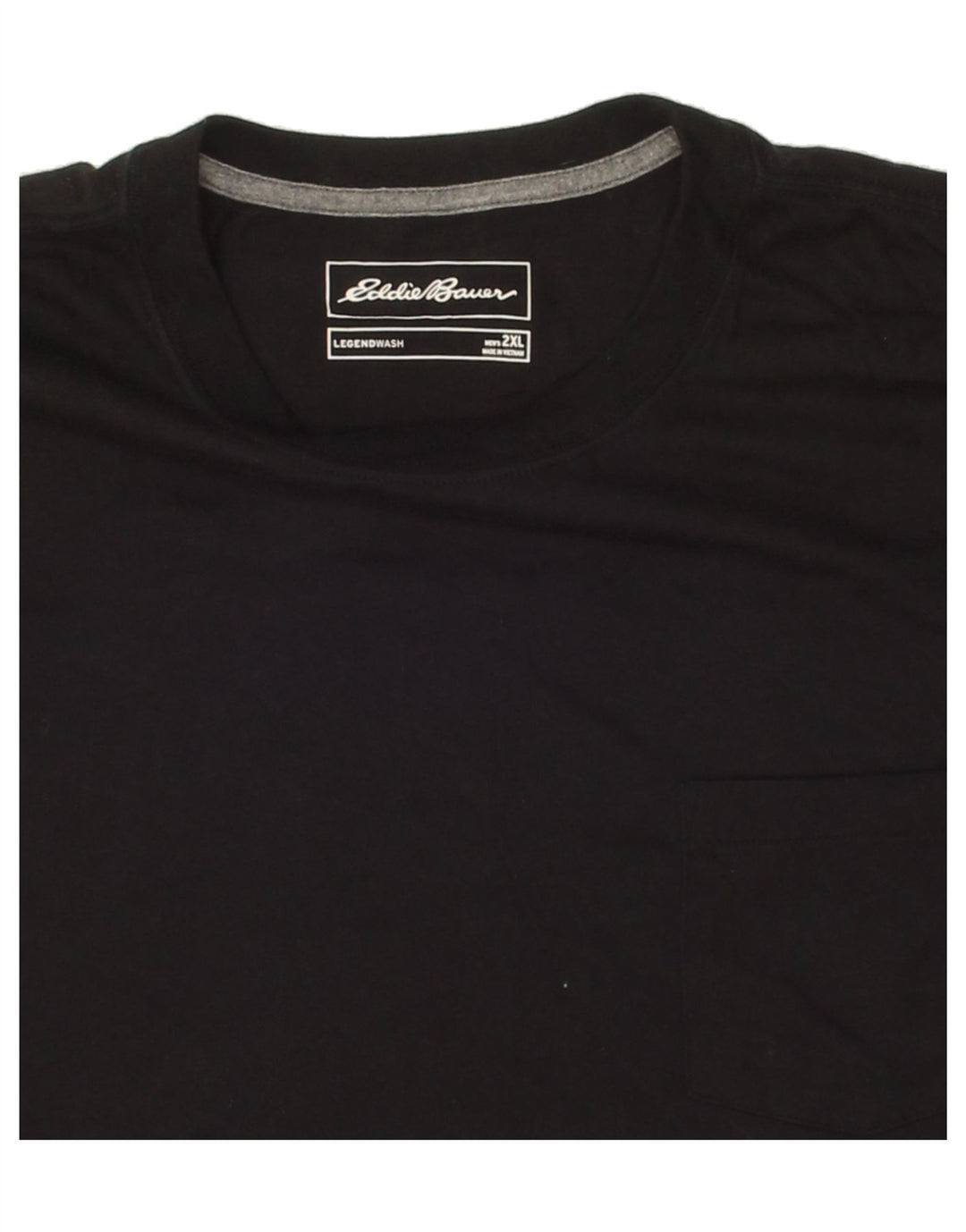 EDDIE BAUER Mens T-Shirt Top 2XL Black Cotton Vintage Eddie Bauer and Second-Hand Eddie Bauer from Messina Hembry 