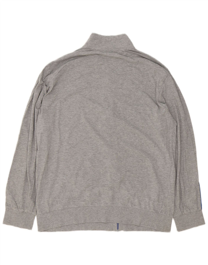 Lotto Mens Tracksuit Top Jacket 2XL Grey Colourblock Cotton