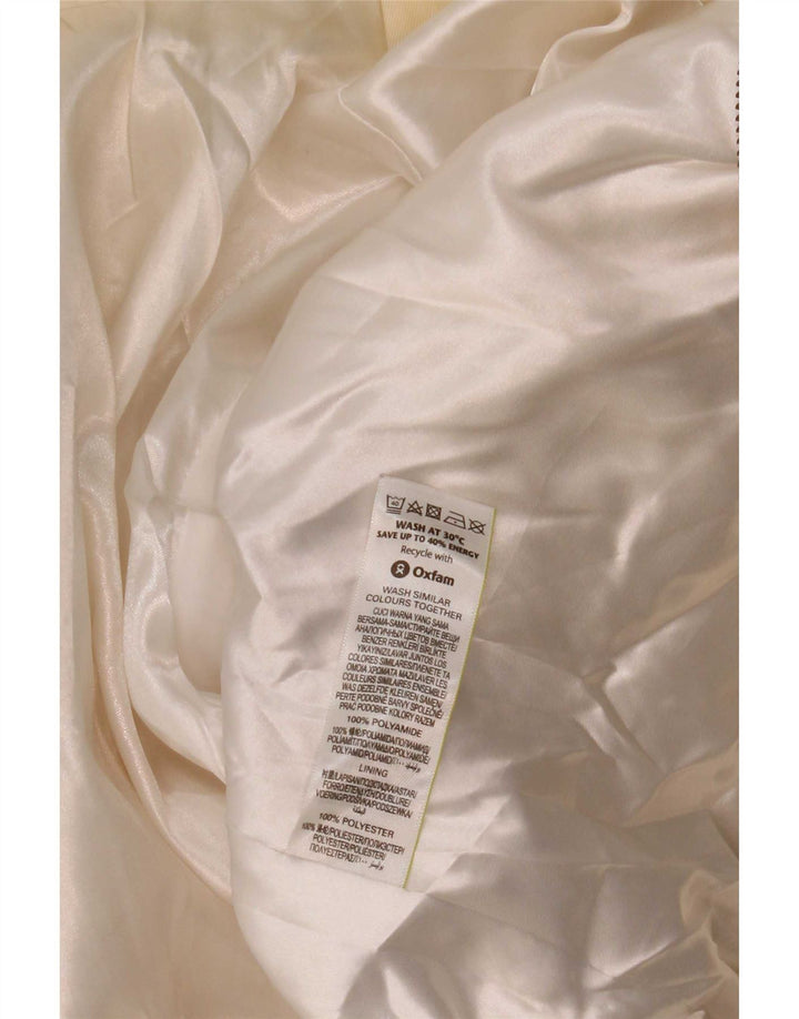 Marks & Spencer Womens Hooded Utility Jacket UK 16 Large Off White