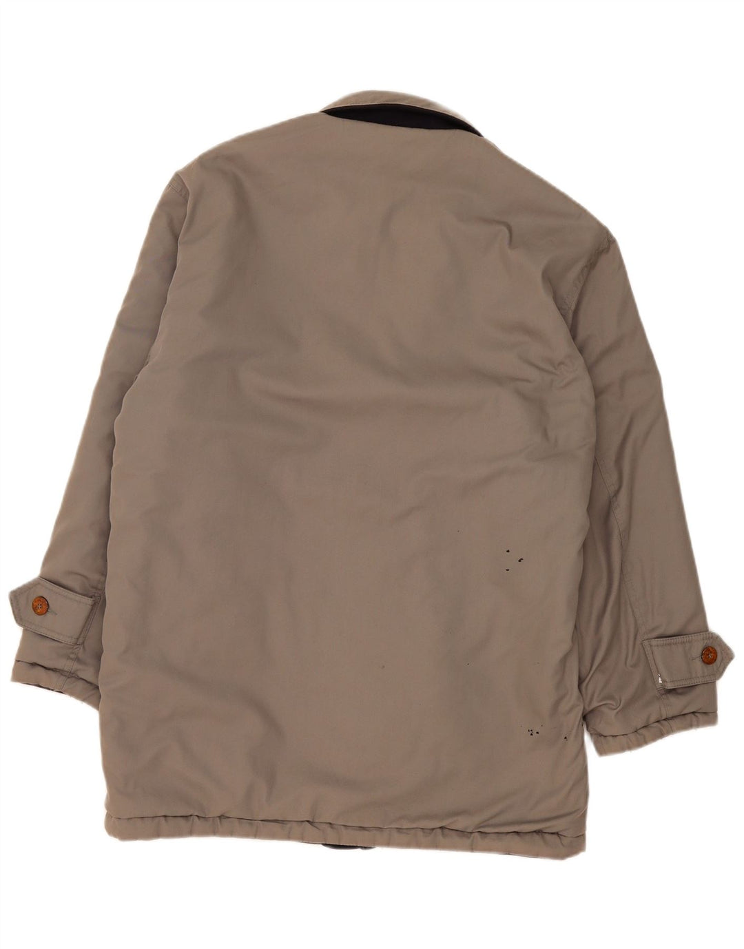vintage Mens Réversible Coupe-Vent Manteau UK 38 Gris Moyen