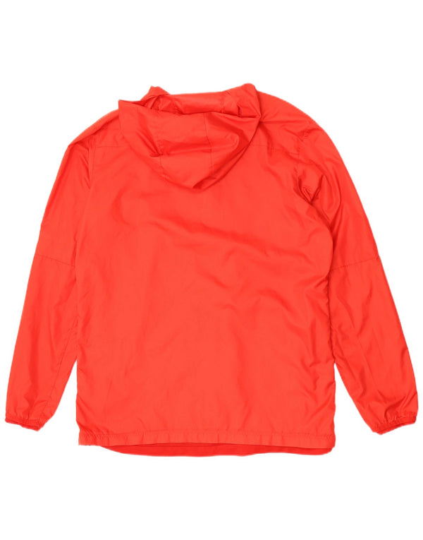 Giacca antipioggia con cappuccio Nike da uomo UK 40 Large Rosso Poliestere