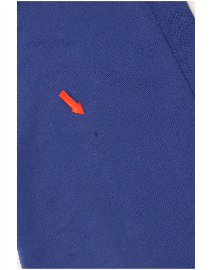 Pantaloni da tuta grafica da uomo Diadora in poliestere color block blu medio
