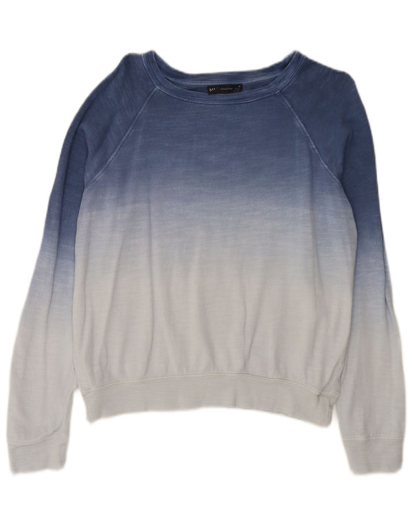 Marks & Spencer Damen-Sweatshirt-Pullover, Gr. 10, klein, Blau, Farbblock