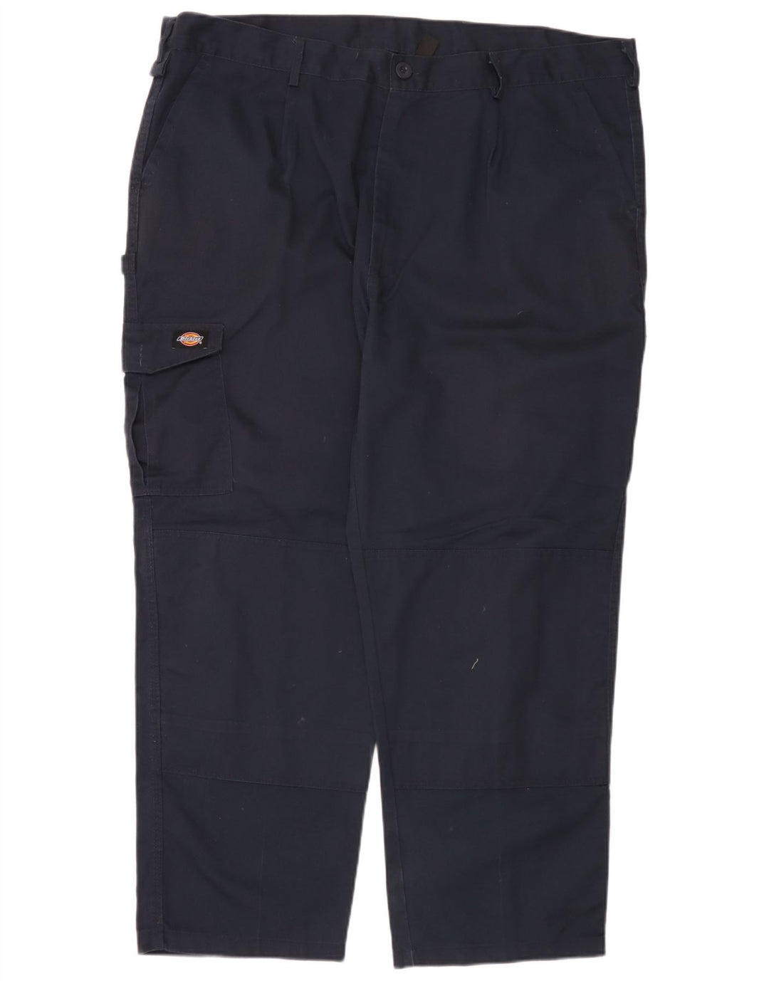 Calças cargo retas masculinas Dickies W44 L28 poliéster azul marinho